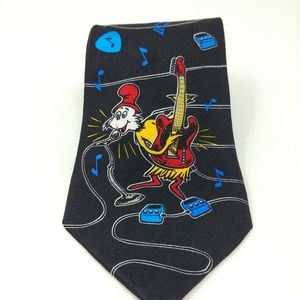 Dr Seuss Music Guitar Necktie